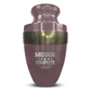 Personalized Adult Cremation Urn with Custom Engraved Name, Date and Funny Gaming Design Metal Aluminum Vessel for Ashes and Remains | Elite Collection with Gold Inlay | 200 Cubic Inch