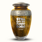Custom Large Cremation Urn for Human Ashes - Elevate Collection - Simple Humor Design - Distressed Finish - 200 Cubic Inch