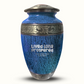 Custom Large Cremation Urn for Human Ashes - Elevate Collection - Funny TV Design - Distressed Finish - 200 Cubic Inch