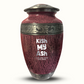 Custom Large Cremation Urn for Human Ashes - Elevate Collection - Dark Humor Design - Distressed Finish - 200 Cubic Inch