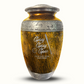Custom Large Cremation Urn for Human Ashes - Elevate Collection - Funny Baseball Design - Distressed Finish - 200 Cubic Inch