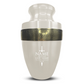Personalized Adult Cremation Urn with Custom Engraved Name, Date and Funny Urn Design Metal Aluminum Vessel for Ashes and Remains | Elite Collection with Gold Inlay | 200 Cubic Inch