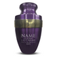 Personalized Adult Cremation Urn with Custom Engraved Name, Date and Funny Urn Design Metal Aluminum Vessel for Ashes and Remains | Elite Collection with Gold Inlay | 200 Cubic Inch