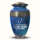 Custom Large Cremation Urn for Human Ashes - Elevate Collection - Funny Fishing Design - Distressed Finish - 200 Cubic Inch