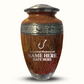 Custom Large Cremation Urn for Human Ashes - Elevate Collection - Funny Fishing Design - Distressed Finish - 200 Cubic Inch