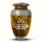 Custom Large Cremation Urn for Human Ashes - Elevate Collection - Funny Fishing Design - Distressed Finish - 200 Cubic Inch