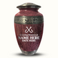 Custom Large Cremation Urn for Human Ashes - Elevate Collection - Funny Fishing Design - Distressed Finish - 200 Cubic Inch