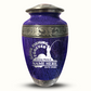 Custom Large Cremation Urn for Human Ashes - Elevate Collection - Funny Fishing Design - Distressed Finish - 200 Cubic Inch