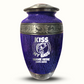 Custom Large Cremation Urn for Human Ashes - Elevate Collection - Funny Fishing Design - Distressed Finish - 200 Cubic Inch