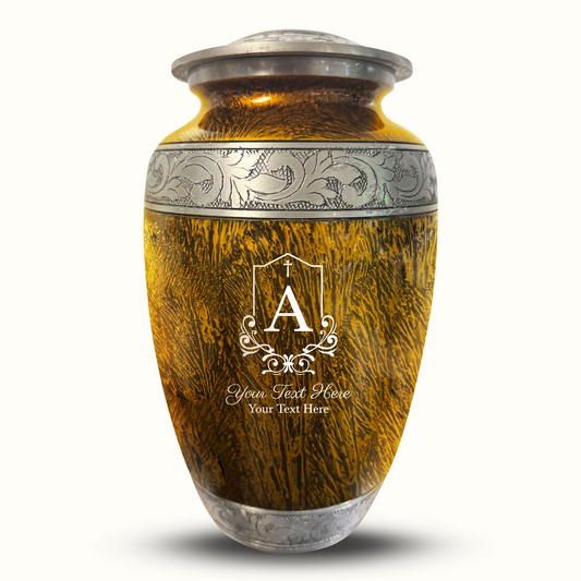 Custom Large Cremation Urn for Human Ashes - Elevate Collection - Headstone Shape Design - Distressed Finish - 200 Cubic Inch