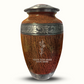 Custom Large Cremation Urn for Human Ashes - Elevate Collection - Floral Design - Distressed Finish - 200 Cubic Inch