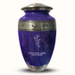 Custom Large Cremation Urn for Human Ashes - Elevate Collection - Floral Design - Distressed Finish - 200 Cubic Inch