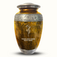 Custom Large Cremation Urn for Human Ashes - Elevate Collection - Floral Design - Distressed Finish - 200 Cubic Inch