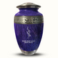 Custom Large Cremation Urn for Human Ashes - Elevate Collection - Floral Design - Distressed Finish - 200 Cubic Inch