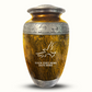 Custom Large Cremation Urn for Human Ashes - Elevate Collection - Memorial Dove Design - Distressed Finish - 200 Cubic Inch