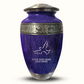 Custom Large Cremation Urn for Human Ashes - Elevate Collection - Memorial Dove Design - Distressed Finish - 200 Cubic Inch