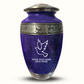 Custom Large Cremation Urn for Human Ashes - Elevate Collection - Memorial Dove Design - Distressed Finish - 200 Cubic Inch