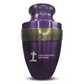 Personalized Adult Cremation Urn with Custom Engraved Name, Date and Funny Tombstone Design Metal Aluminum Vessel for Ashes and Remains | Elite Collection with Gold Inlay | 200 Cubic Inch