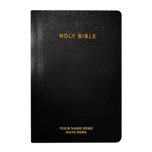 Personalized KJV Holy Bible Bonded Leather Reference Bible Large Print Christian King James Version Bible Custom with Name, Date or Text Gift for Christian & Religious Celebrations | Shepherds Shelf - Shepherds Shelf