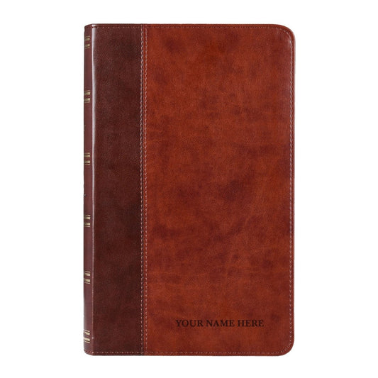 Personalized KJV Holy Bible Faux Leather King James Version Premium Holy Bible Words of Christ in Red Custom Engraved with Name Gift for Christian & Religious Celebrations | Shepherds Shelf - Shepherds Shelf
