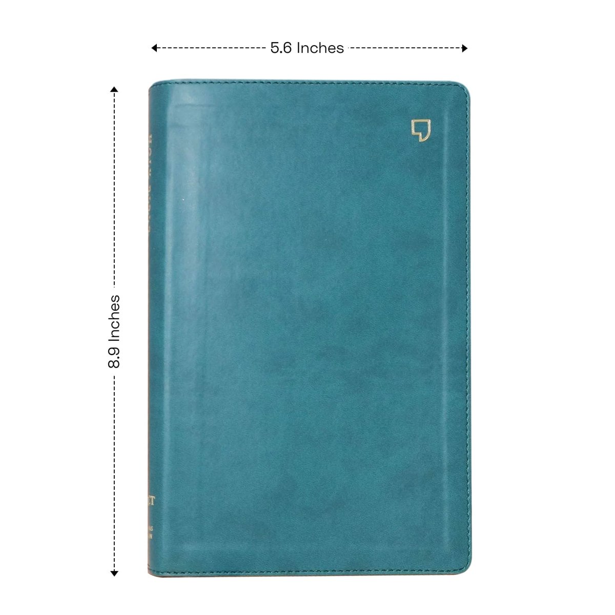 Personalized NET Holy Bible Custom with Your Name and Date | Medium Print Faux Leather New English Translation Bible with Index Tabs Teal | Shepherds Shelf - Shepherds Shelf