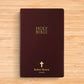 Personalized NIV Bible New International Version Faux Leather Holy Bible with Custom Name Small Print with Red - Highlighted Verses Burgundy | Shepherds Shelf - Shepherds Shelf