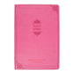 Personalized NIV Thinline Holy Bible Medium Print Size Custom Engraved | Includes Name and Up to 3 Rows of Text on Faux Leather Cover PInk | Shepherds Shelf - Shepherds Shelf