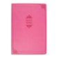Personalized NIV Thinline Holy Bible Medium Print Size Custom Engraved | Includes Name and Up to 3 Rows of Text on Faux Leather Cover PInk | Shepherds Shelf - Shepherds Shelf