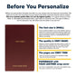 Personalized NKJV Bible New King James Version Faux Leather Holy Bible with Custom Name Small Print with Red - Highlighted Verses Burgundy | Shepherds Shelf - Shepherds Shelf