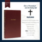 Personalized NKJV Bible New King James Version Faux Leather Holy Bible with Custom Name Small Print with Red - Highlighted Verses Burgundy | Shepherds Shelf - Shepherds Shelf