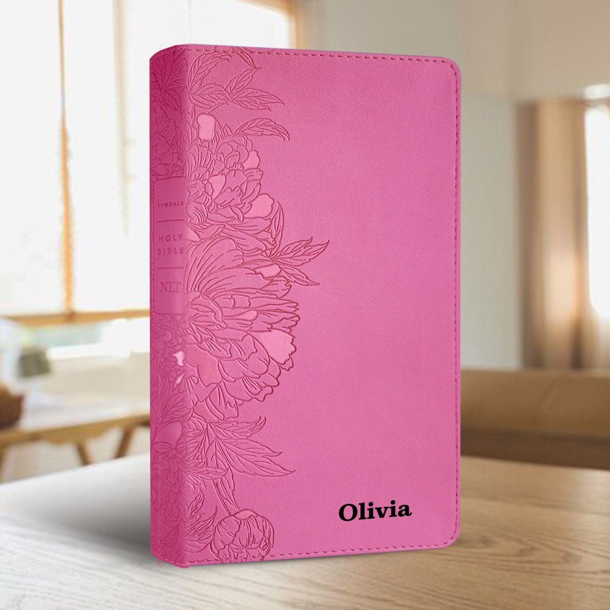 Personalized Premium Large Print NLT Holy Bible with Custom Name Christian Large Print New Living Translation Bible Gift for Religious Celebrations | Shepherds Shelf - Shepherds Shelf
