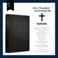 Personalized Premium Large Print NLT Holy Bible with Custom Name in Black Christian Large Print New Living Translation Bible Gift for Religious Celebrations | Shepherds Shelf - Shepherds Shelf