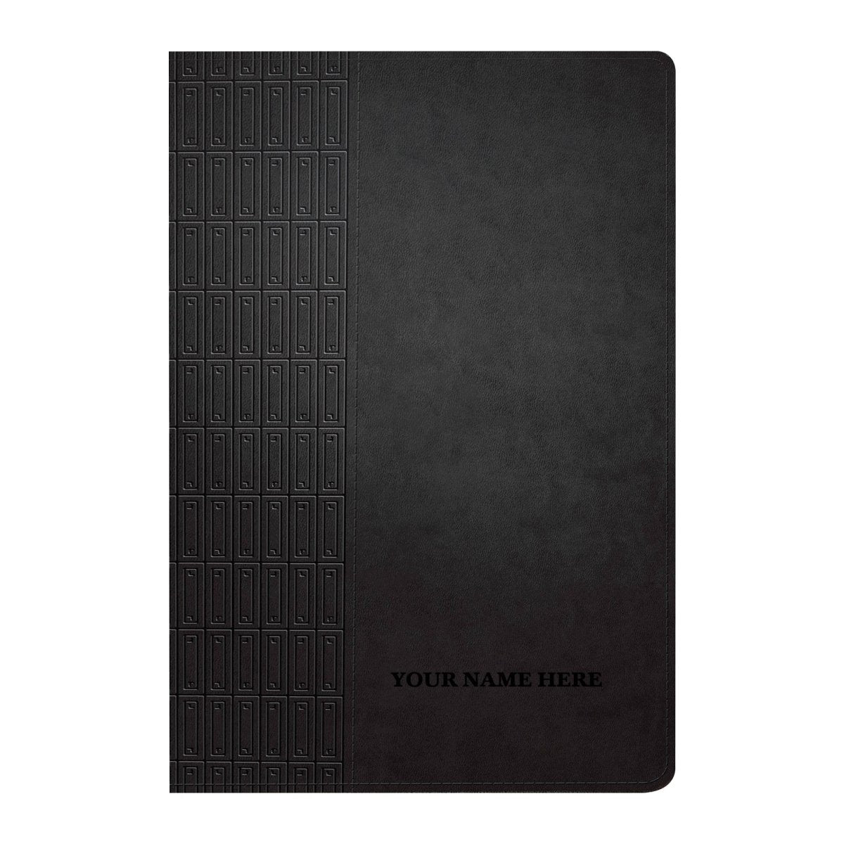 Personalized Premium Large Print NLT Holy Bible with Custom Name in Black Christian Large Print New Living Translation Bible Gift for Religious Celebrations | Shepherds Shelf - Shepherds Shelf